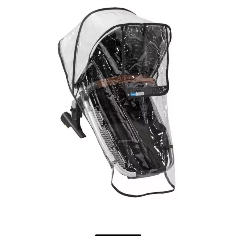 Black Stroller Weather Shield with Ventilation and Full Coverage